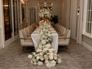 Romantic Table Scape for Wedding Floral Centerpieces or Engagement Party